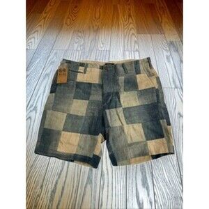 Polo by Ralph Lauren Blue and Cream Denim Patchwork Men Shorts Size 34